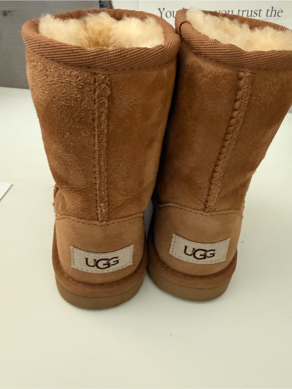 UGG Classic Suede Winter Boots Chestnut Brown Toddler Kids Size 13 NWOB